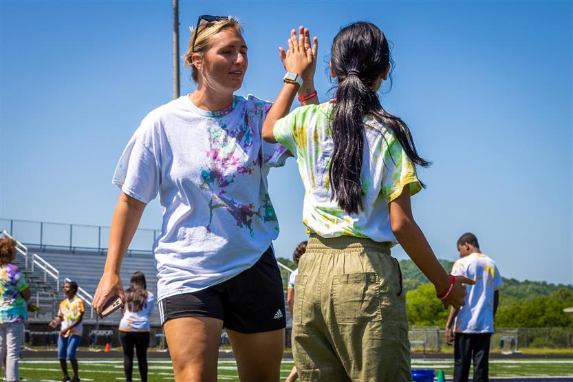 Students participate in the Special Olympics